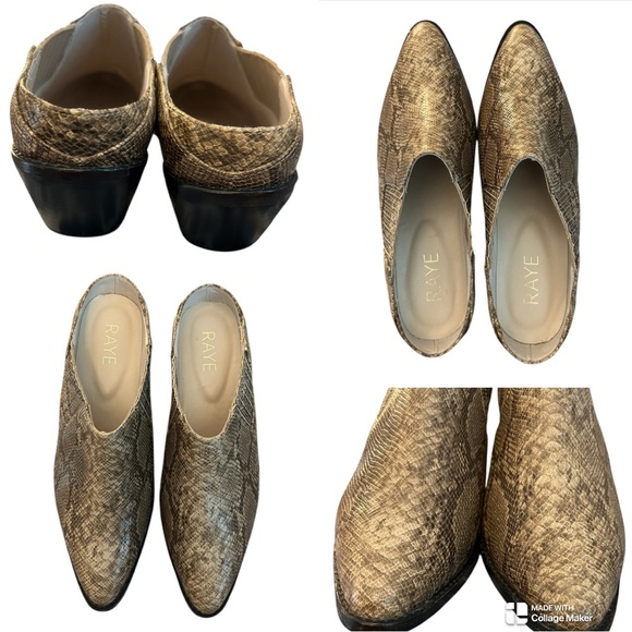 Revolve Raye snakeskin mules - Picture 1 of 7